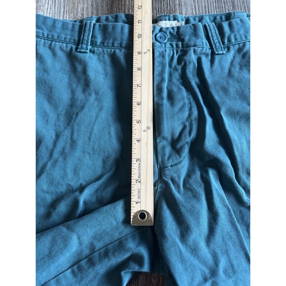 J Crew Shorts Green 100% Cotton Flat Front Casual Preppy Chino Shorts Men’s 36 - Picture 3 of 6